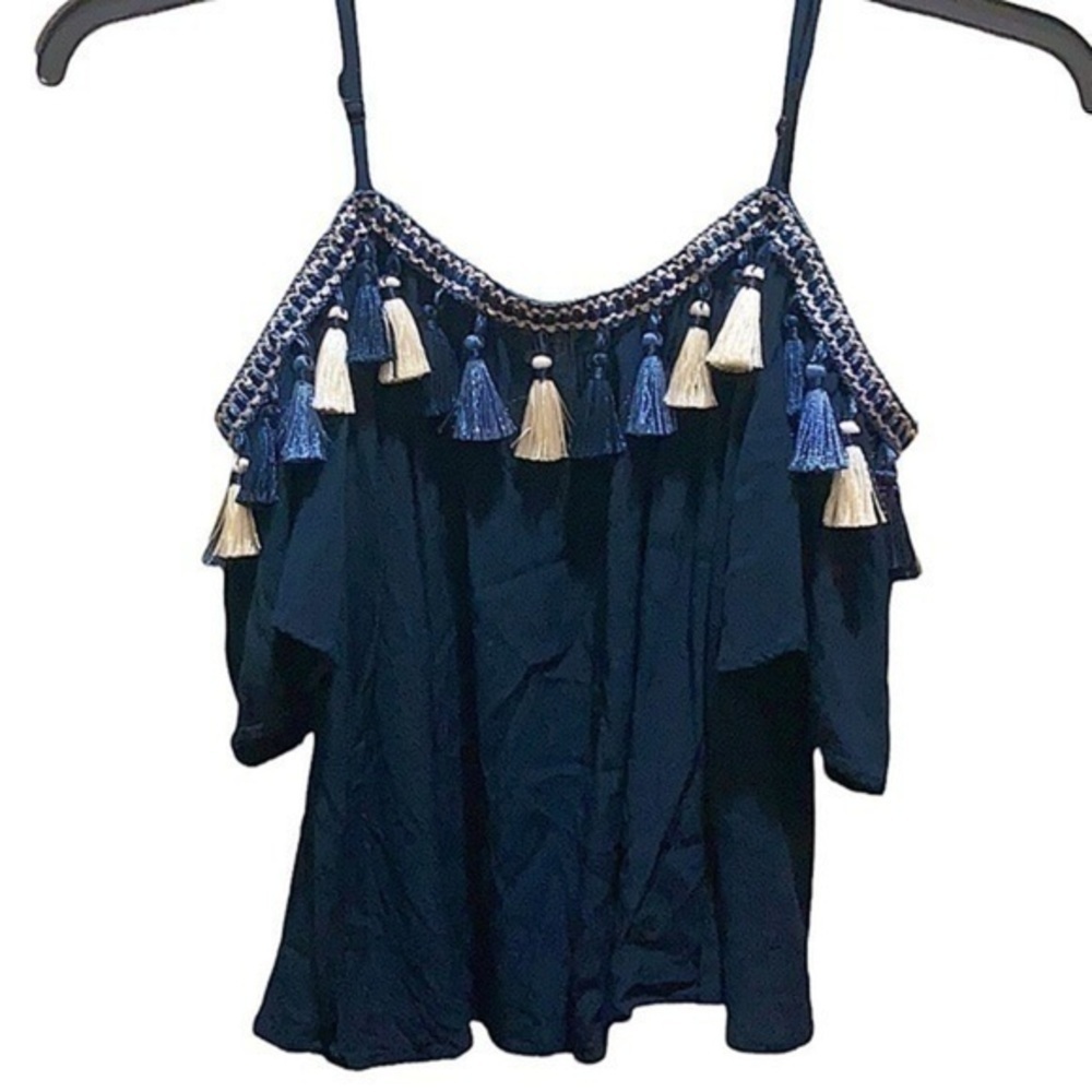 Tularosa X Revolve Maley Tassel Cold Shoulder Top​ - Picture 3 of 10